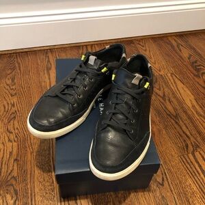 Cole Haan Black Leather Low Top Shoes